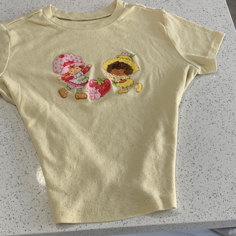 Kids Strawberry Shortcake Yellow Graphic Tee